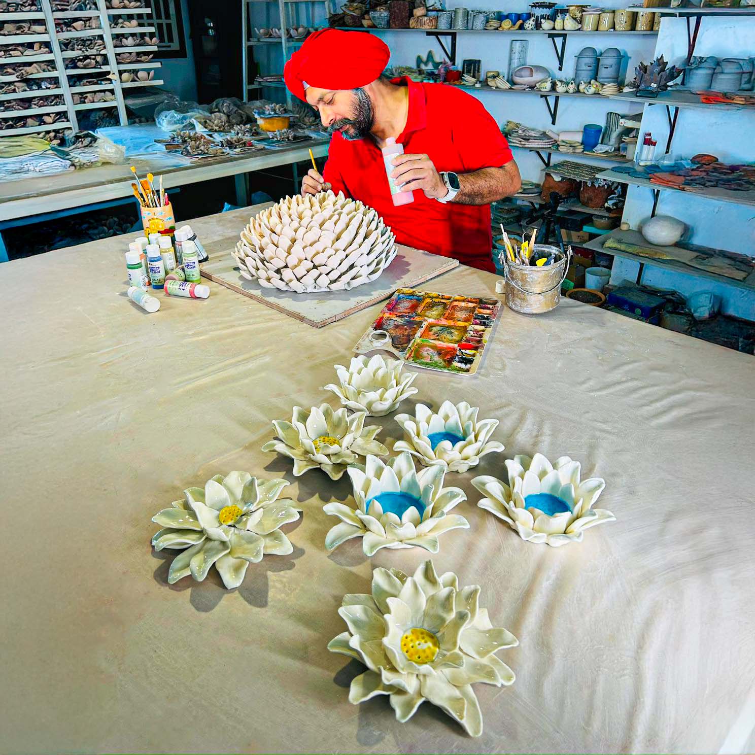 Once your pieces have dried, they will be carefully couriered to your address.